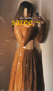 Ok But Saree Capcut Template